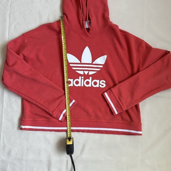 ADIDAS Trefoil Active Icon Cropped Hoodie - Picture 8 of 9